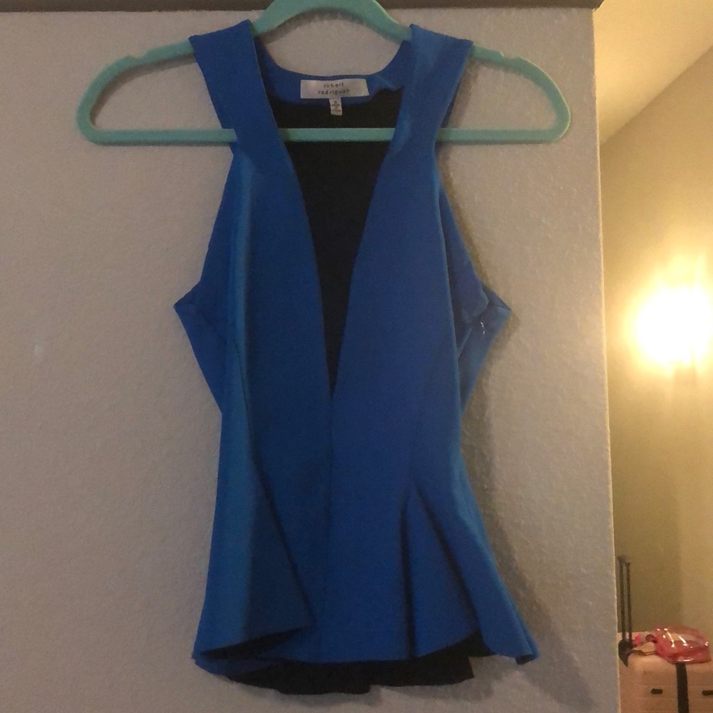 Robert Rodriguez peplum top